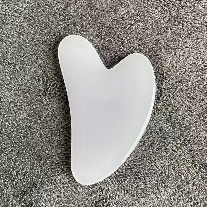 Resin Beeswax Heart-shaped Gu Sha Facial Scraping Sheet For Beauty Salon