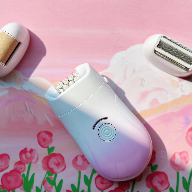 Three-in-one Waterproof Hair Removal Device Female USB Fashion