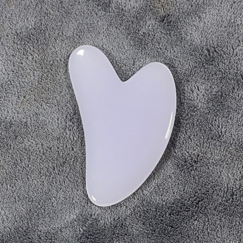 Resin Beeswax Heart-shaped Gu Sha Facial Scraping Sheet For Beauty Salon